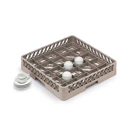 Traex Beige 25 Compartment Cup Rack -- 6 per case.