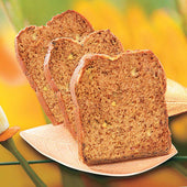 Sweet Street Pullman Banana Coffee Cake Loaf, 18 Slice -- 2 per case.