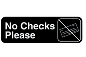 Vollrath No Check Please Sign.