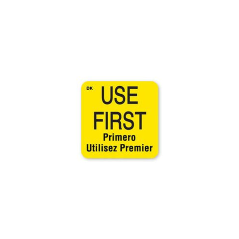 Daymark DuraMark Use First Food Label, 1 x 1 inch -- 12 rolls per case.