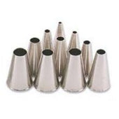 Alegacy Stainless Steel Plain Tip Pastry Tube - Tip Number 4.