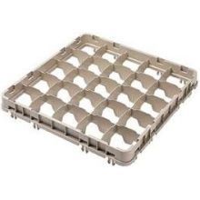 Soft Gray Cambro 25 Compartment Full Size Full Drop Stemware Extender Only, 19 5/8 x 19 5/8 x 2 inch -- 12 per case.