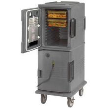 Cambro Double Compartment Hot Holding Ultra Camcart, Slate Blue, 20 1/2 x 27 1/8 x 54 inch.
