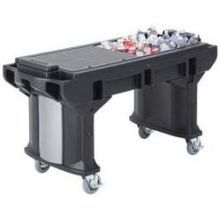 Cambro Black Standard Height Versa Work Table, 69 x 27 x 36 1/4 inch.