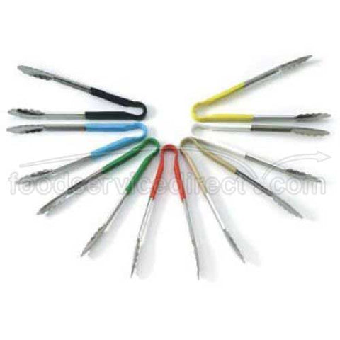 Alegacy Stainless Steel Color Coded System Tong, 9 1/2 inch.