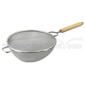 Alegacy Stainless Steel Medium Double Mesh Strainer, 10 1/4 inch Bowl Size.