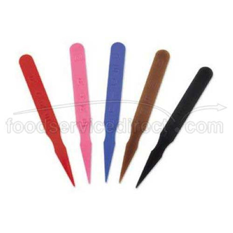 Red Alegacy Plastic Medium Steak Marker -- 1000 per case.