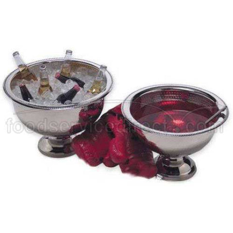 American Metalcraft Hammered Punch Bowl, 13 Quart.