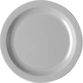 Cambro Camwear Black Narrow Rim Plate, 10 inch Diameter -- 48 per case.