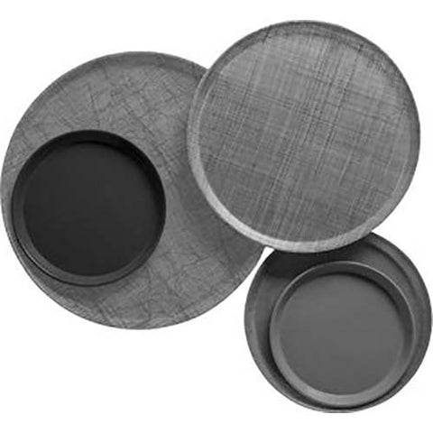Cambro Black Round Low Profile Rim Camtray, 16 inch -- 12 per case.