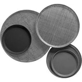 Cambro Robin Egg Blue Round Camtray, 16 inch -- 12 per case.