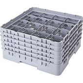 Cambro Camrack Polypropylene Navy Blue Full Size 16 Compartment Glass Rack, 11 inch -- 2 per case.