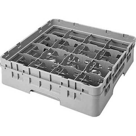 Cambro Camrack Polypropylene Brown Full Size 16 Compartment Glass Rack, 3 5/8 inch -- 5 per case.