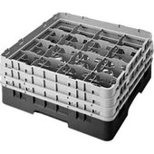 Cambro Camrack Polypropylene Brown Full Size 16 Compartment Glass Rack, 6 7/8 inch -- 3 per case.