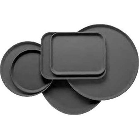Cambro Black Round Low Profile Rim Camtray, 19 1/2 inch -- 12 per case.