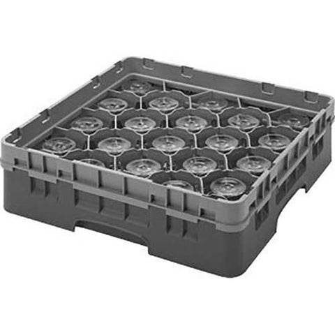Cambro Camrack Polypropylene Cranberry Full Size 20 Compartment Glass Rack, 3 5/8 inch -- 5 per case.