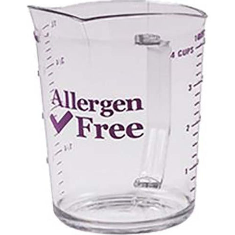 Cambro Camwear Polycarbonate Allergen‑Free Purple Measuring Cup, 1 Cup -- 12 per case.