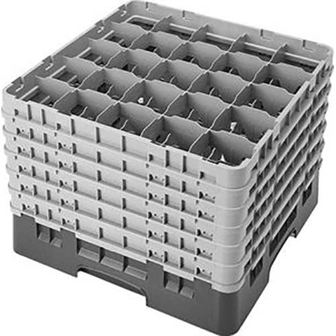 Cambro Camrack Polypropylene Sherwood Green Full Size 25 Compartment Glass Rack, 12 5/8 inch -- 2 per case.
