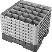 Cambro Camrack Polypropylene Cranberry Full Size 25 Compartment Glass Rack, 12 5/8 inch -- 2 per case.
