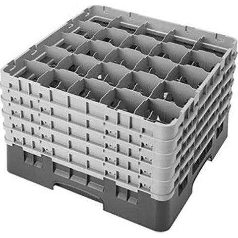 Cambro Camrack Polypropylene Teal Full Size 25 Compartment Glass Rack, 10 1/8 inch -- 2 per case.
