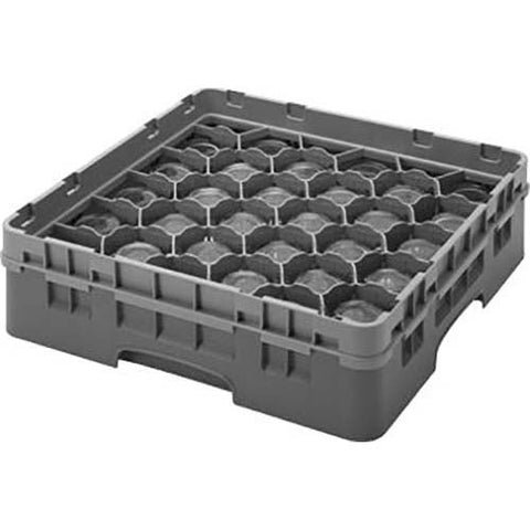 Cambro Camrack Polypropylene Navy Blue Full Size 30 Compartment Glass Rack, 3 5/8 inch -- 5 per case.