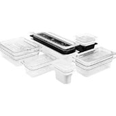 Cambro Camwear Polycarbonate White Third Size Food Pan, 2 1/2 inch -- 6 per case.