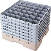 Cambro Camrack Polypropylene Navy Blue Full Size 36 Compartment Glass Rack, 12 5/8 inch -- 2 per case.