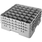 Cambro Camrack Polypropylene Beige Full Size 36 Compartment Glass Rack, 7 3/4 inch -- 3 per case.