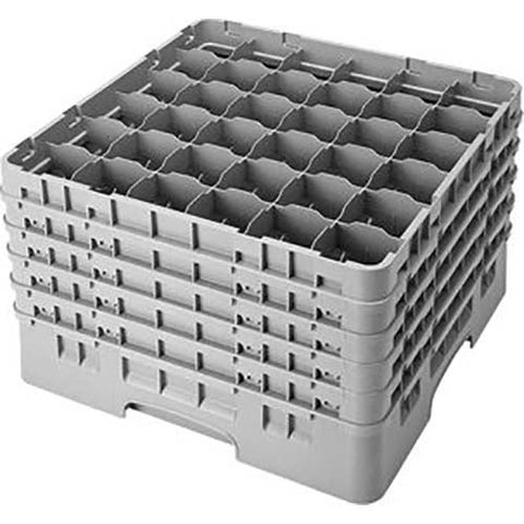 Cambro Camrack Polypropylene Teal Full Size 36 Compartment Glass Rack, 10 1/8 inch -- 2 per case.