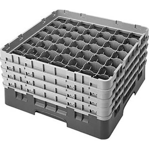 Cambro Camrack Polypropylene Rose Red Full Size 49 Compartment Glass Rack, 8 1/2 inch -- 2 per case.