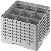 Cambro Camrack Polypropylene Black Full Size 9 Compartment Glass Rack, 11 3/4 inch -- 2 per case.
