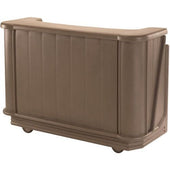 Cambro Standard Style Medium Size Portable CamBars Basic Soda System, Granite Gray with Black, 67 1/2 x 28 1/2 x 47 1/2 inch.