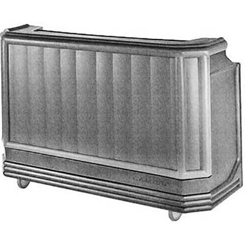 Cambro Granite Gray Standard Style Complete Large Portable Beverage Bar CamBar, 72 3/4 x 26 x 48 inch.