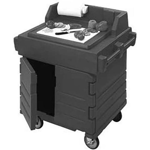 Cambro Polyethylene Hot Red CamKiosk Work Station, 40 9/16 x 33 x 45 1/2 inch.
