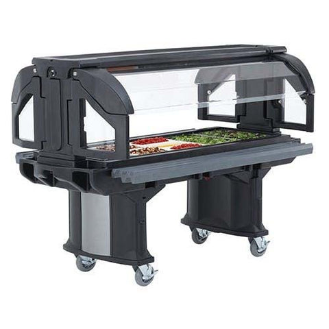 Cambro Kentucky Green Versa Food Bar with Standard Height and Heavy Duty Casters, 5 Feet.