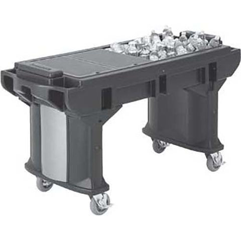Cambro Kentucky Green Versa Work Table with Standard Height and Heavy Duty Casters, 5 Feet.