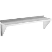 Channel Manufacturing Stainless Steel Solid Knock Down Wall Shelf, 36 x 12 inch.