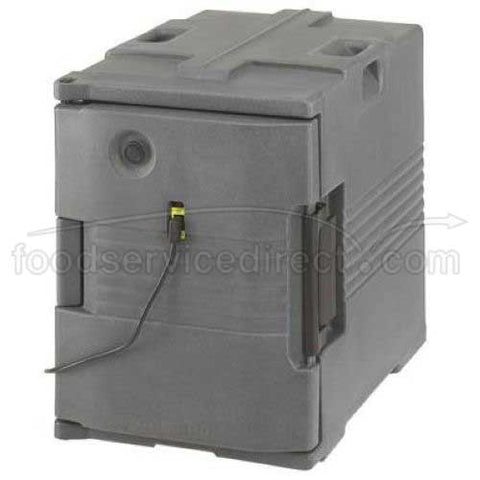 Black Cambro H-Series Heated Black Ultra Pan Carrier, 18 1/8 x 26 3/8 x 31 1/4 inch.