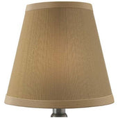 Hollowick Empire Fabric Sandstone Candlestick Shade, 4 1/4 inch Height x 5 1/8 inch Dia.