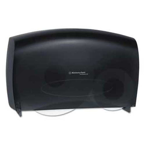 Kimberly-Clark Professional* Cored JRT Jumbo Combo Tissue Dispenser, 20 2/5w x 5 4/5d x 13 1/10h, Smoke/Gray