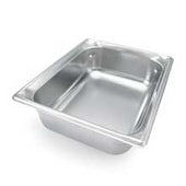 Super Pan, One Half Size,18-8 Stainless Steel,Dimensions 10 3/8 X 12 13/16 Inches, 5.6 Ltrs.