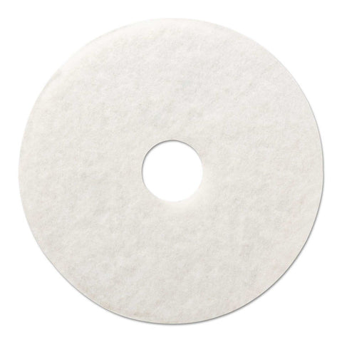 Boardwalk White Polishing Floor Pad, 20 inch Diameter -- 5 per case