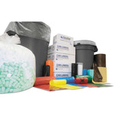Inteplast Clear 0.87 Mil High Density Interleaved Commercial Can Liner, 40 x 48 inch -- 150 per case