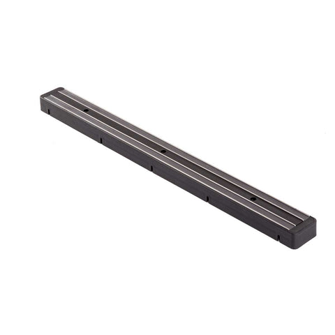 Tablecraft Plastic Black Magnetic Knife Holder, 18 3/8 x 1 5/8 x 7/8 inch