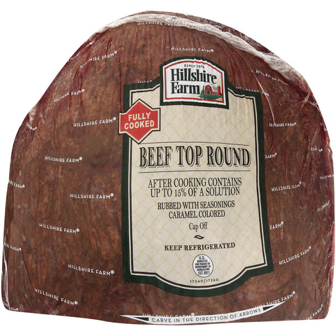 Hillshire Farm® ROAST BEEF TOP ROUND CAP OFF DELI FACED MEDIUM DRY 10000017260