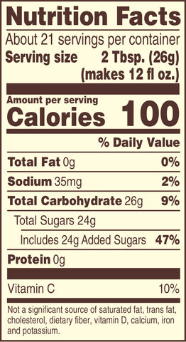 Drink Mix Lemonade Sugar Sweet 2-gal