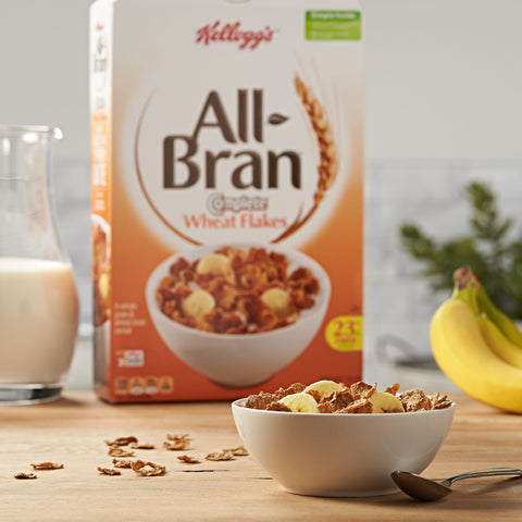 Kelloggs All Bran Complete Wheat Flakes Cereal, 0.88 Ounce Bowl -- 96 per case