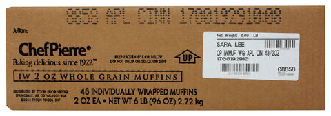 Muffin Apple Cinnamon Whole Grain Iw