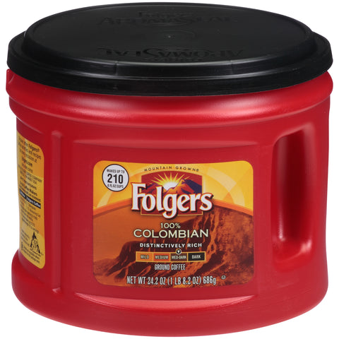 Folgers® COFFEE GROUND COLOMBIAN CANISTER