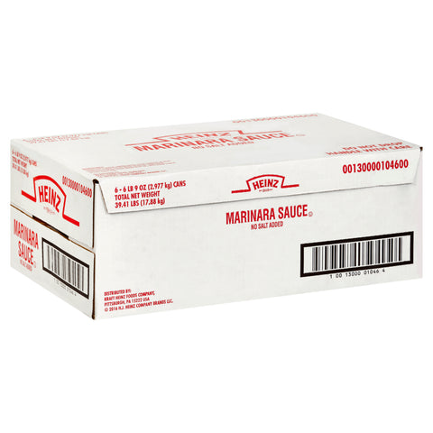 Sauce Marinara No Salt Added